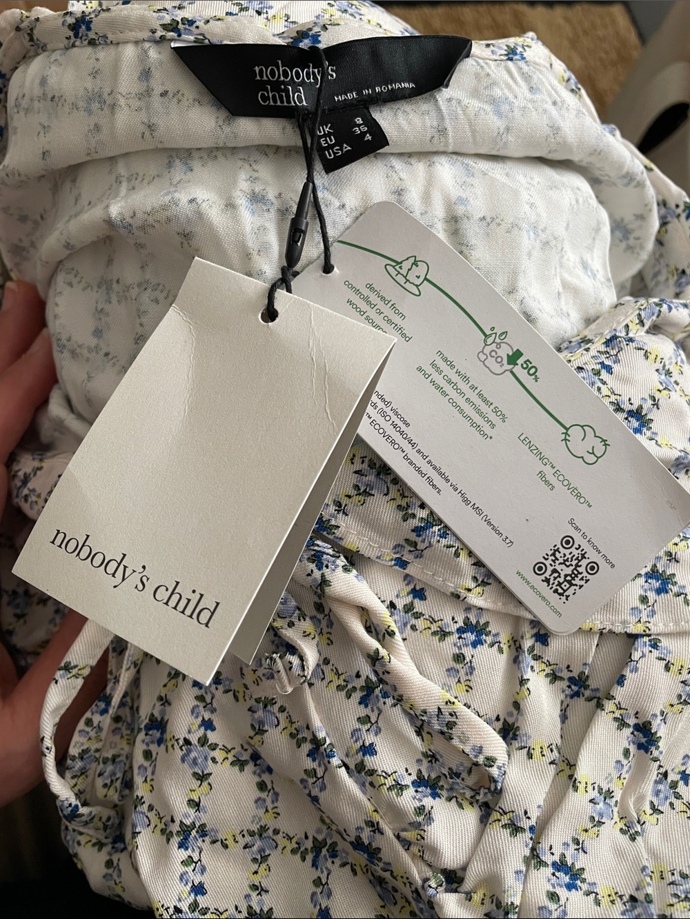 NWT nobody’s child Elouise midi daisy dress - Picture 3 of 4